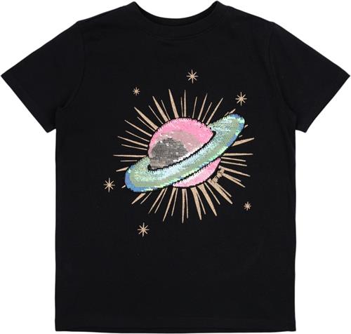 The New Tnmary S_S Tee Str 122-128 cm/7-8 år Piger - Black Beauty Kortærmede T-shirts hos Magasin