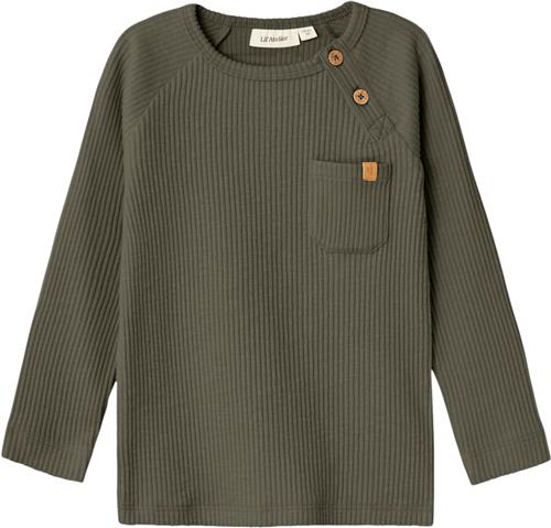 Lil' Atelier Nmmrajo MUB LS Slim TOP LIL Str 92 - Kalamata Toppe hos Magasin