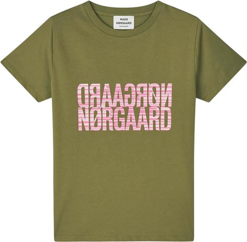 Mads Nørgaard - Copenhagen Single Organic Trenda P Tee Kvinde Grøn Kortærmede T-shirts Str L - Bomuld hos Magasin