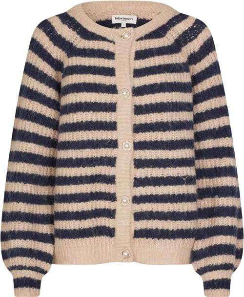 Lollys Laundry Novall Cardigan LS Kvinde Dark Blue Cardigans Regular Fit Str S - hos Magasin