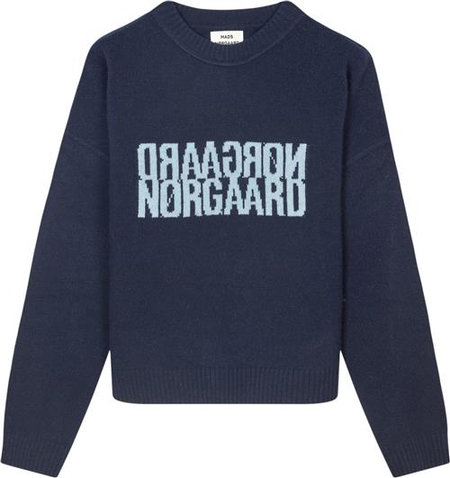 Mads Nørgaard - Copenhagen Recy Soft Knit Tilona Sweater Kvinde Blå Sweaters Str L - hos Magasin