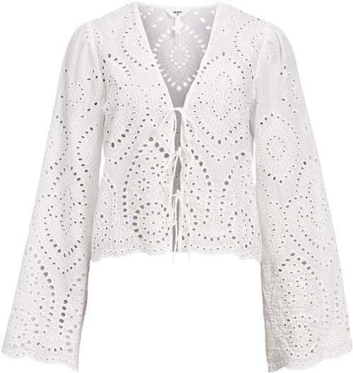 Object Objtugi L/S TIE TOP E DIV Kvinde Cloud Dancer Toppe Str 38 - hos Magasin