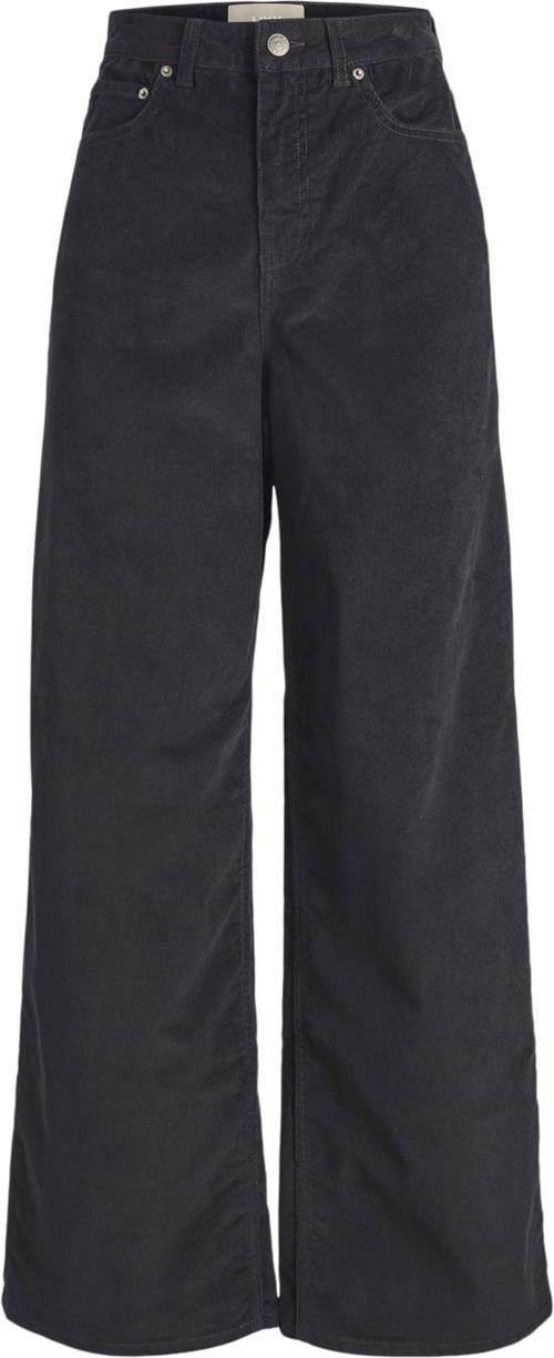 JJXX Jxgelly Wide Cord HW Pant PNT Noos Kvinde Sort Bukser Str "32/""30" - hos Magasin