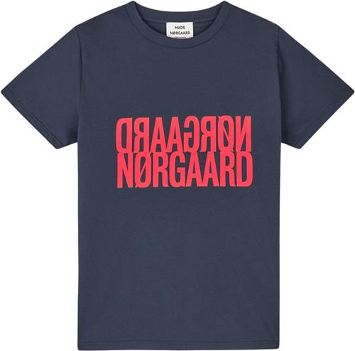 Se Mads Nørgaard - Copenhagen Single Organic Trenda P Tee Kvinde Blå Kortærmede T-shirts Str XS - Bomuld hos Magasin ved Magasin