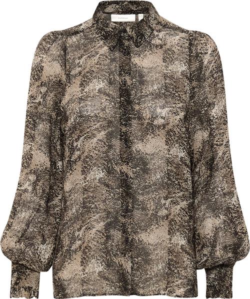 Se InWear Davilaiw Shirt Kvinde Neutral Dancing Wall Skjorter Regular Fit Str 44 - hos Magasin ved Magasin