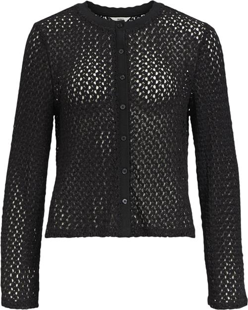 Se Object Objhelena L/S Cardigan 134 Kvinde Black Sweaters Str L - hos Magasin ved Magasin