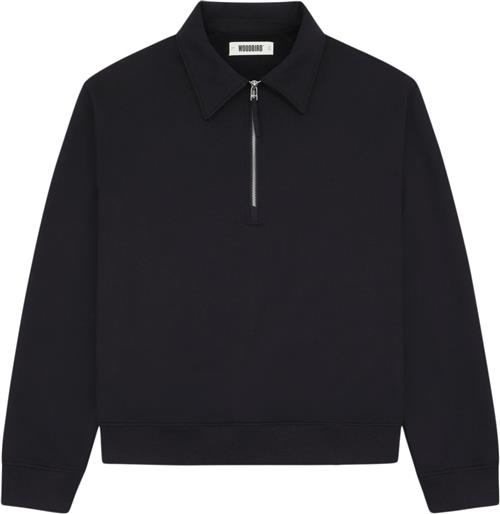 Woodbird Wbtom Zip Polo Mand Black Sweatshirts Str L - hos Magasin