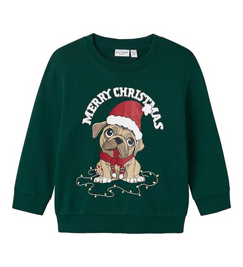 Se Name It Sweatshirt - NmmVismas - Botanical Green ved KidsWorld