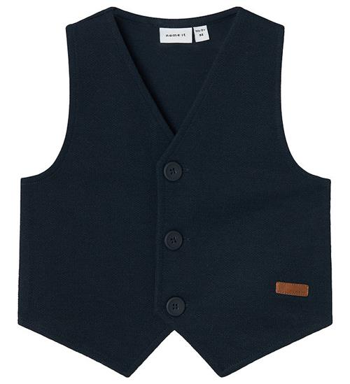 Se Name It Vest - NmmRobino - Dark Sapphire ved KidsWorld