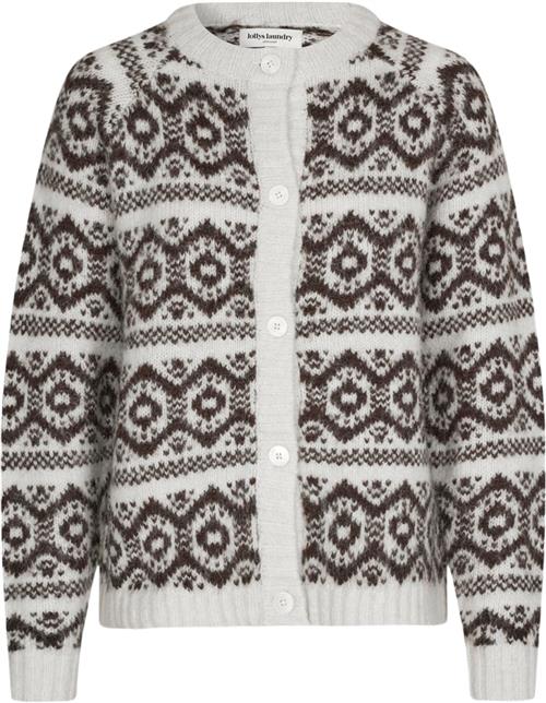 Se Lollys Laundry Novall Cardigan LS Kvinde Choco Cardigans Regular Fit Str L - hos Magasin ved Magasin