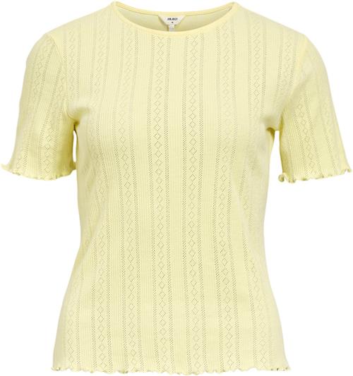 Object Objamalie S/S TOP E DIV Kvinde Lemon Meringue Toppe Str M - hos Magasin