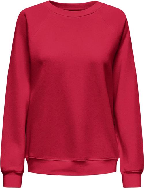 Se ONLY Onldaze L/S Oneck CC SWT Kvinde Racing Red Langærmede Bluser Regular Fit Str L - hos Magasin ved Magasin