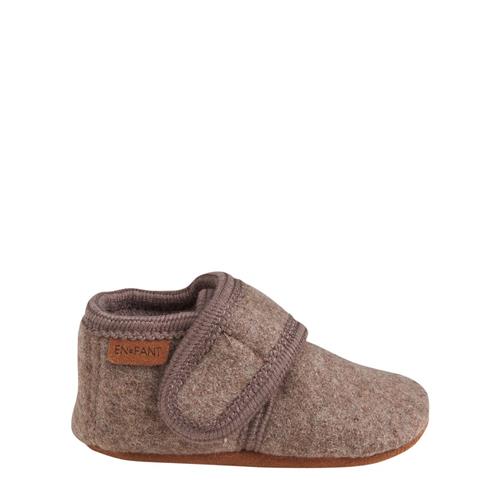 EnFant Baby Wool Indoor Slippers Walnut | Beige | 21-22 EU