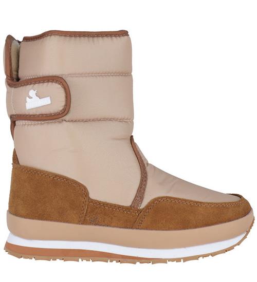 Se Rubber Duck Vinterstøvler - Snow Jogger - Beige/Cognac ved KidsWorld