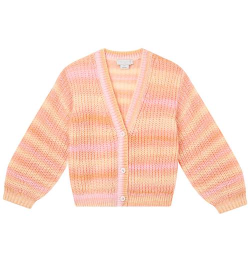 Se Stella McCartney Kids Cardigan - Strik - Rosa/Orangestribet ved KidsWorld