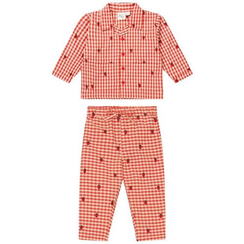 Flöss Molly Gingham Kjole Berry | Rød | 86 cm