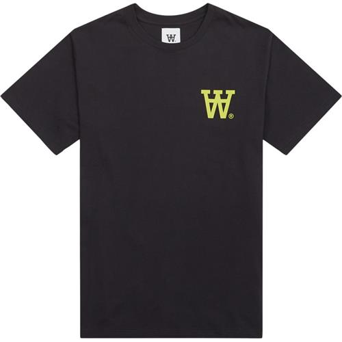 Wood Wood Ace Aa Chest Print Tee Charcoal