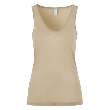 Se Damella Silk Tank Top Beige silke Small Dame ved Timarco