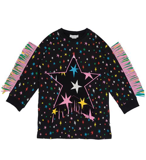 Stella McCartney Kids Sweatkjole - Sort m. Stjerner