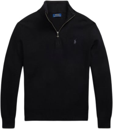 Polo Ralph Lauren 32/2 Cottonlsl-plo Mand Polo Black/tonal Pp Langærmede Poloer Str L - hos Magasin