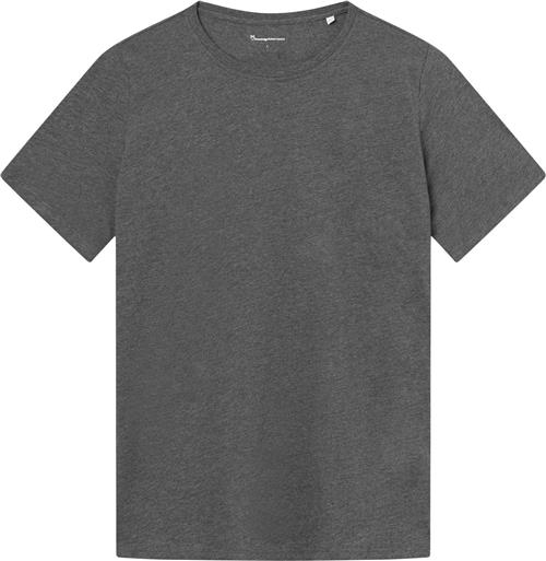 Se Knowledge Cotton Apparel Agnar Basic Tshirt - Regenerative Organic Certified™ - Gots/vegan Mand Grå Kortærmede T-shirts Str XL - hos Magasin ved Magasin