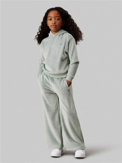 Calvin Klein Velvet Ottoman Fleece HWK SET Str 12 - Jadeite Sweatshirts hos Magasin