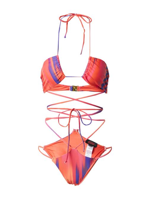 Misspap Bikini  mørkelilla / orange / pink