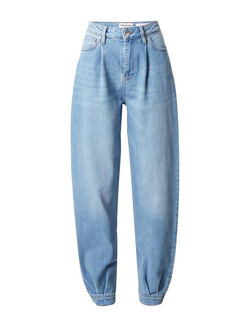 TOMORROW Jeans med lægfolder 'Bill'  blue denim