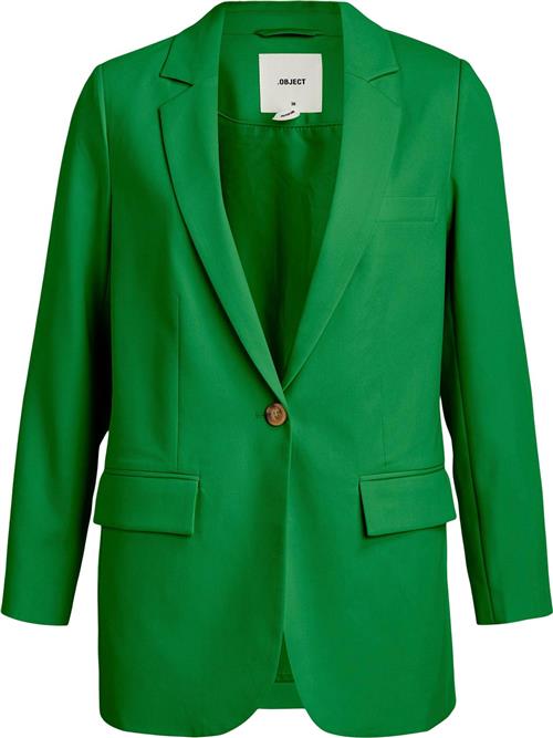 Object Objsigrid L/S Blazer Noos Kvinde Fern Green Blazere Str 36 - hos Magasin