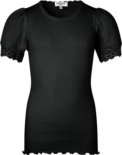 Rosemunde Tshirt Str 140 - Black Kortærmede T-shirts Bomuld hos Magasin