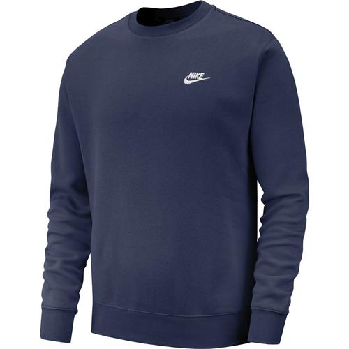 Nike Sportswear Club Fleece Sweatshirt Mand Blue Sweatshirts Str XS - Bomuld hos Magasin