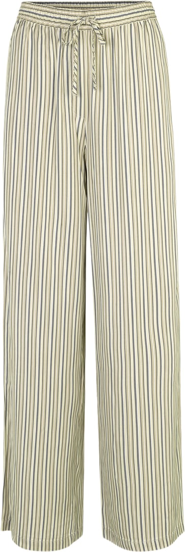 Modström Hissamd Print Pants Kvinde Soft Stripe Bukser Med Lige Ben Str S - hos Magasin