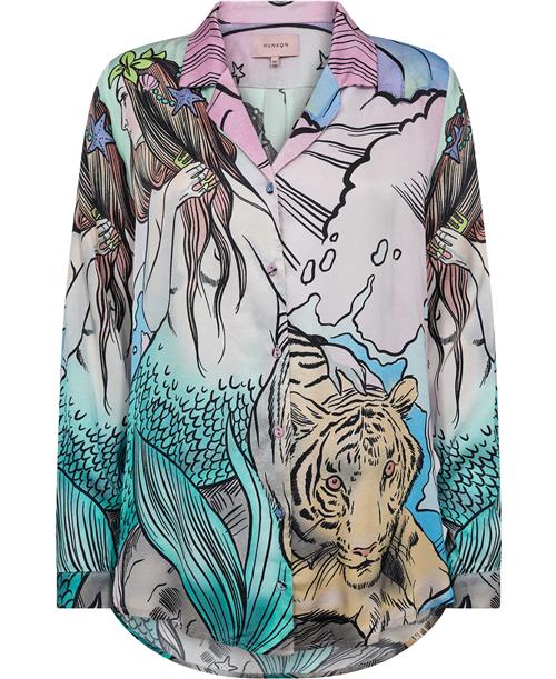 Se HUNKØN Clementine Shirt Kvinde The Dreamer Tarot Art Print Langærmede Skjorter Str S - hos Magasin ved Magasin