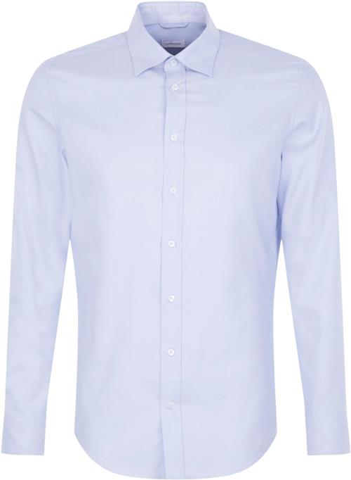 Seidensticker Business Shirt Slim Mand Blue Langærmede Skjorter Slim Fit Str 42 - hos Magasin