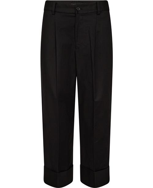 Se Lauren Ralph Lauren Doublefaced Stretch Cotton Ankle Pant Kvinde Sort Bukser Med Lige Ben Str 34 - Bomuld hos Magasin ved Magasin