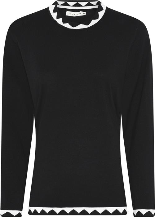 Se Micha BB Jumper_ Bbviscoseknitw. Edge Kvinde Black Sweaters Str L - hos Magasin ved Magasin