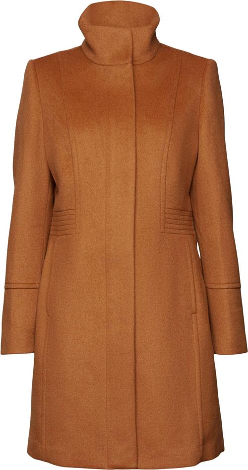 Esprit Sg083eo1g331 F_RCS_Baswoolct Kvinde Caramel Frakker Str L - hos Magasin