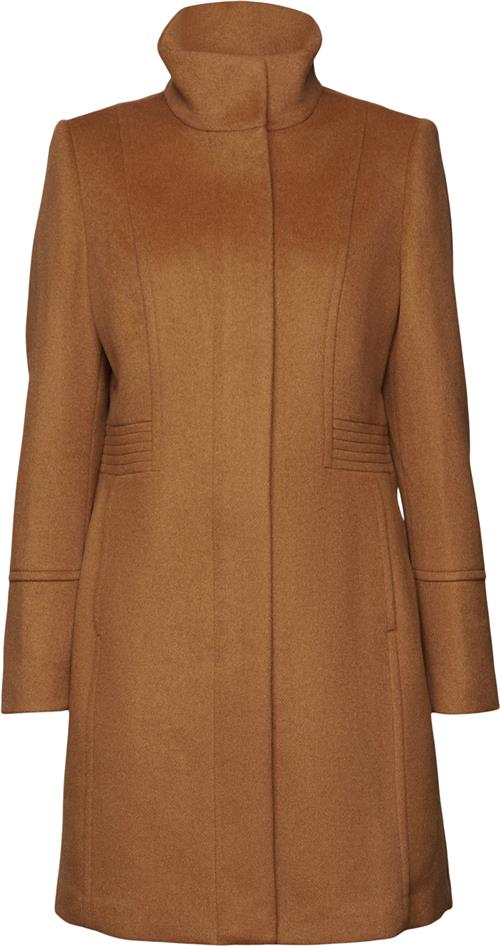 Esprit Sg083eo1g331 F_RCS_Baswoolct Kvinde Caramel Frakker Str XL - hos Magasin