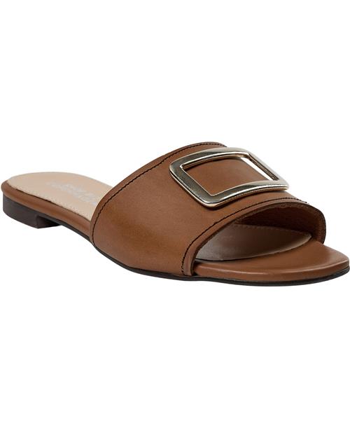 Shoe Biz Austin Kvinde Cognac Flade Sandaler Str 41 - hos Magasin