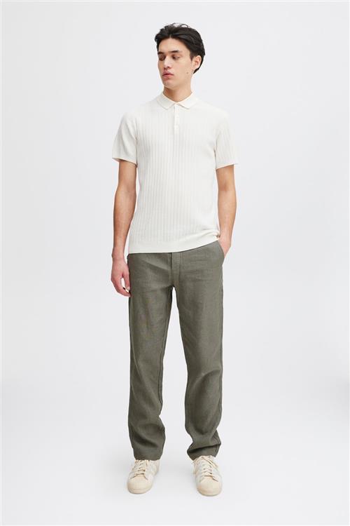 Se Casual Friday Cfpandrup 100% Linen Pant Mand Agave Green Casual Bukser Regular Fit Str 30/32 - hos Magasin ved Magasin