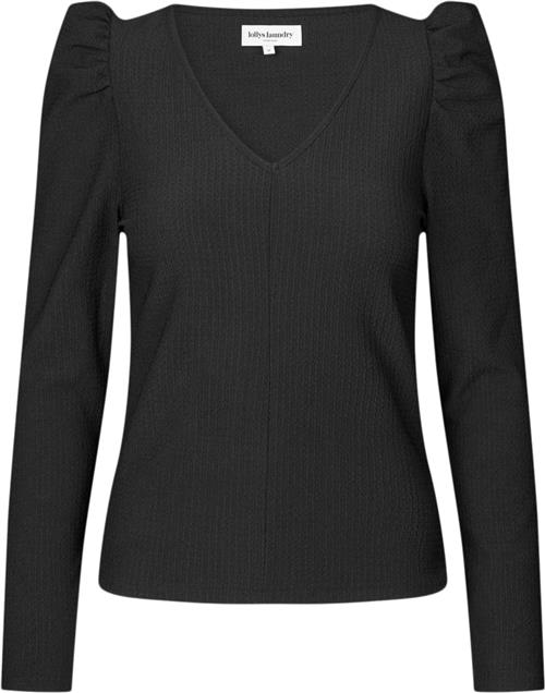 Se Lollys Laundry Tolucall Blouse LS Kvinde Black Langærmede T-shirts Str S - Polyester hos Magasin ved Magasin