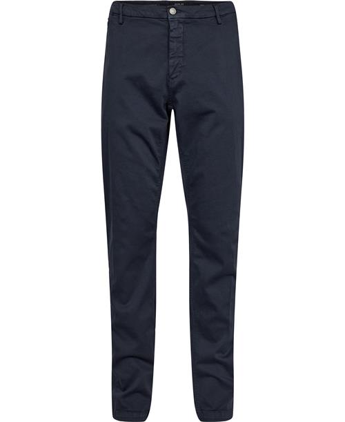 Se Replay Benni Chino Hyperflex Mand Blue Chinos Str 38/32 - Bomuld hos Magasin ved Magasin