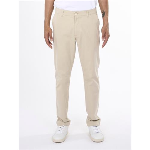 Knowledge Cotton Apparel Luca Slim Twill Chino Pants Gots/vegan Mand Light Feather Gray Chinos Straight Fit Str 30/34 - hos Magasin