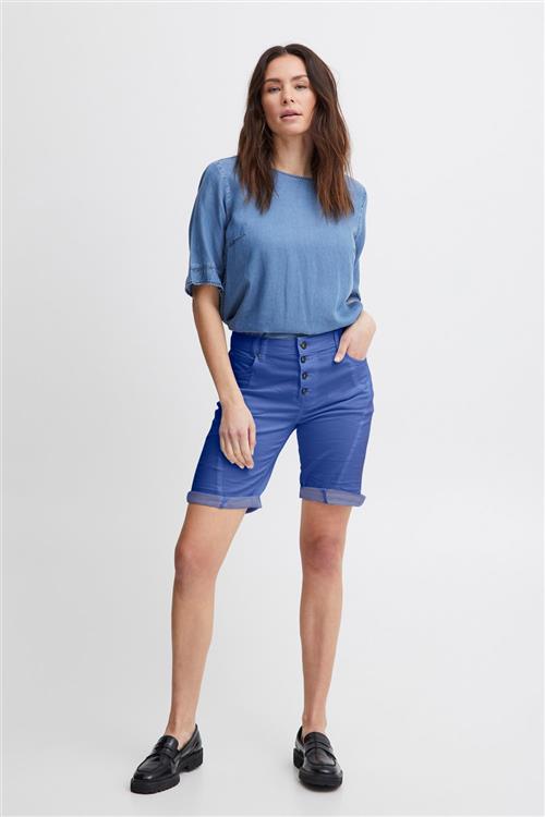 Se PULZ Jeans Pzrosita HW Shorts Kvinde Dazzling Blue Denim Shorts Str 36 - hos Magasin ved Magasin