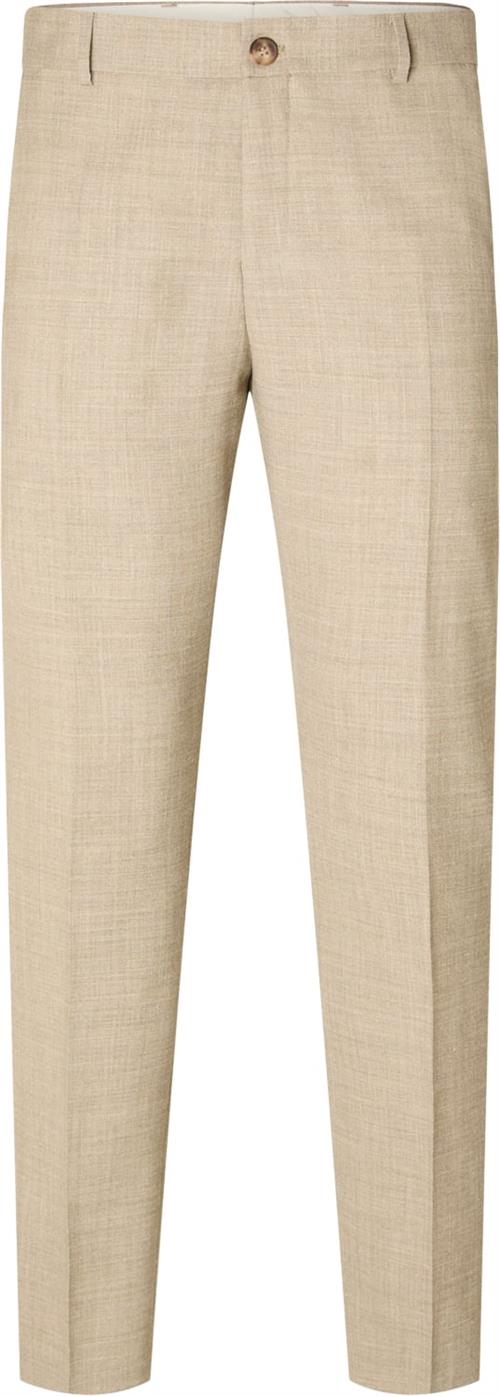 Se Selected Homme Slhslimoasis Linen TRS B Noos Mand Sand Chinos Slim Fit Str 52 - hos Magasin ved Magasin