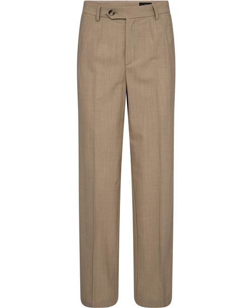 Sand 1101 Super Stretch W Dori High Kvinde Light Camel Bukser Med Lige Ben Str 36 - hos Magasin