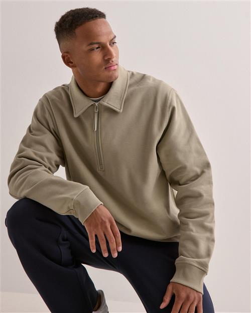 Woodbird WBTom Zip Polo Trøjer med lynlås Beige