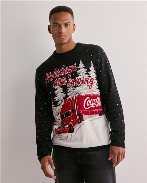 Only & Sons Onsxmas Reg 5 Cola Crew Knit Cs Jultröjor Sort