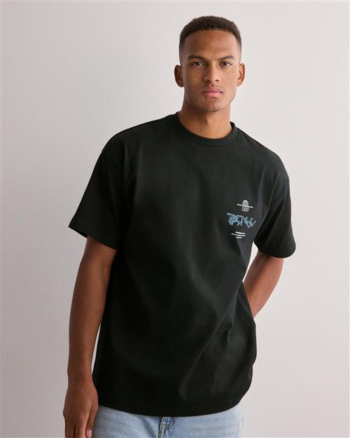 Dr Denim Trooper Tee Printed t-shirts Sort