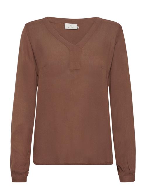 Kaffe Amber Blouse Ls Kaffe Brown